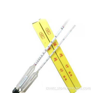 Alcohol Meter and Laboratory Glassware for Alcohol, Fuel, and Oil Testing